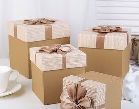 Праздничные коробки: разновидности, правила выбора