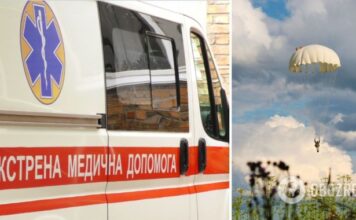 На Львовщине мужчина после неудачного прыжка с парашютом попал в реанимацию: он в коме на ИВЛ