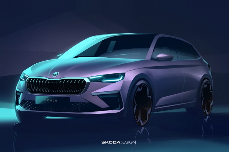 Skoda показала обновлённые хэтчбек Scala и кроссовер Kamiq